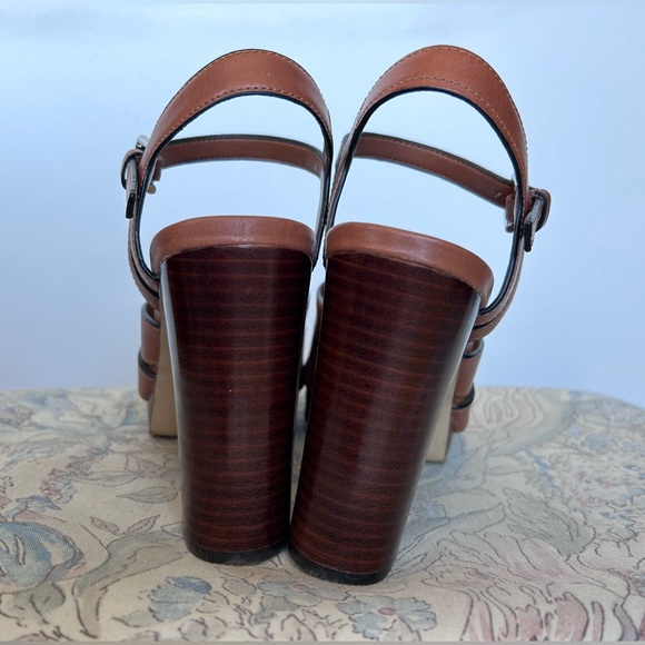 Nine West 5.5 Brown Leather Pumps - Picture 3 of 5